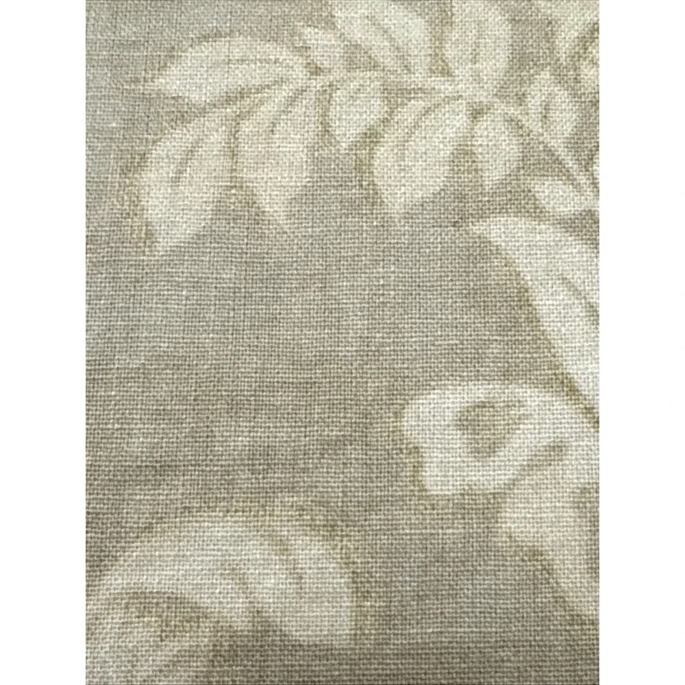 Pottery Barn Queen Full Jacquard Medallion Linen Blend Duvet Cover Neutral Chic